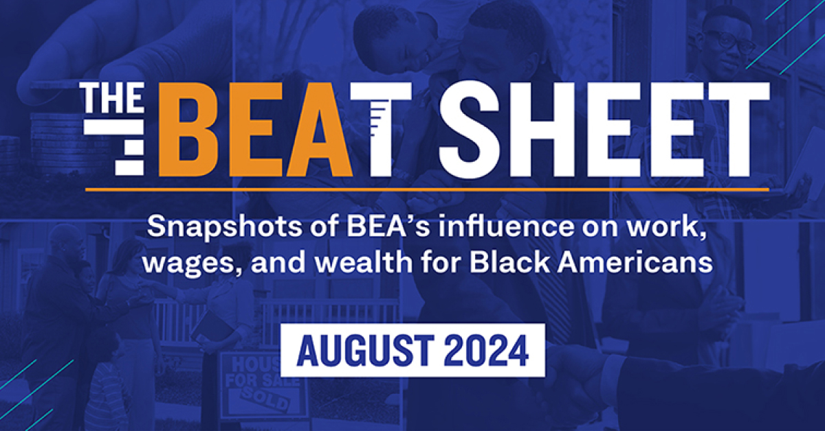 August BEAT Sheet - Black Economic Alliance